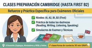 Clases Preparación Cambridge (hasta First B2)