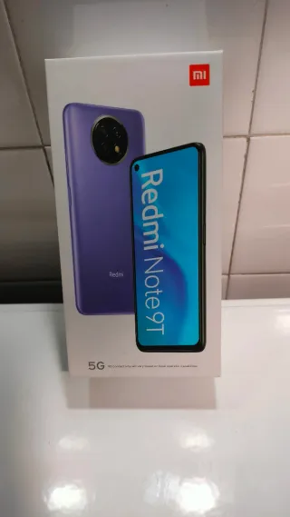 Xiaomi Redmi Note 9T Viola 5G con caricatore e custodia