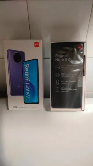 Xiaomi Redmi Note 9T Viola 5G con caricatore e custodia