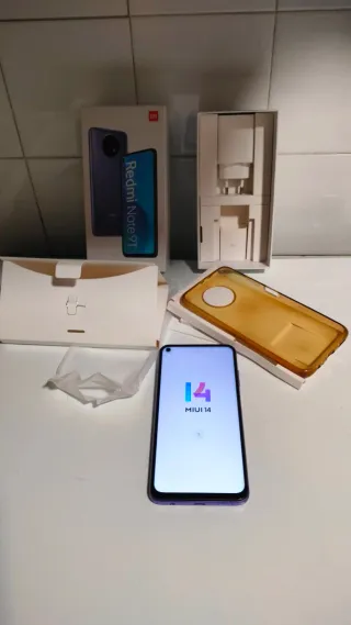 Xiaomi Redmi Note 9T Viola 5G con caricatore e custodia