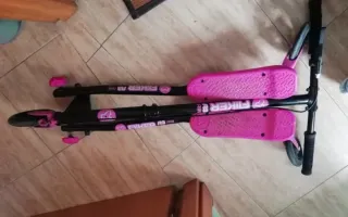 Patinete 3 Ruedas Plegable Rosa