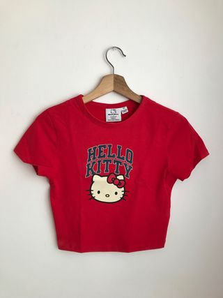 Camiseta Hello Kitty Roja Talla XS