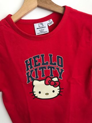 Camiseta Hello Kitty Roja Talla XS