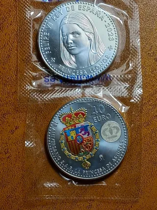 Moneda Conmemorativa Plata Princesa Leonor