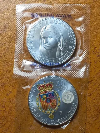 Moneda Conmemorativa Plata Princesa Leonor