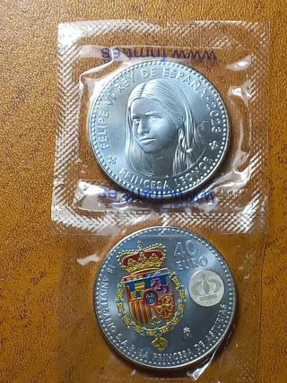 Moneda Conmemorativa Plata Princesa Leonor