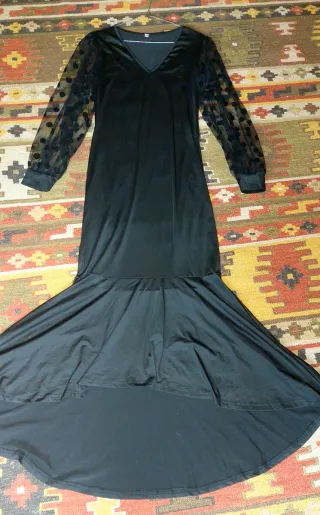 Vestido largo fiesta T S negro