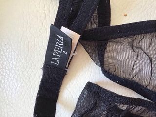 Completo lingerie La Perla nero e slip