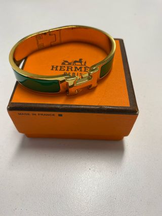 Bracciale Hermès Paris Click Oro e Verde