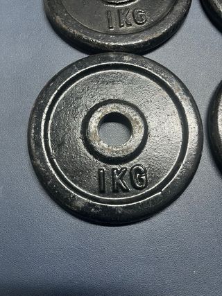 4 Dischi Palestra 2kg e 4 dischi da 1k