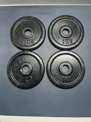 4 Dischi Palestra 2kg e 4 dischi da 1k
