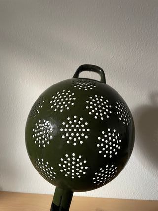 Scolapasta vintage in metallo smaltato