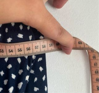 Vestido estampado manga larga talla L (nuevo )