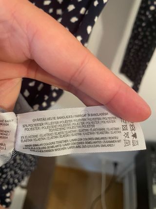 Vestido estampado manga larga talla L (nuevo )