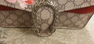 Borsa Gucci Beige e Rosso