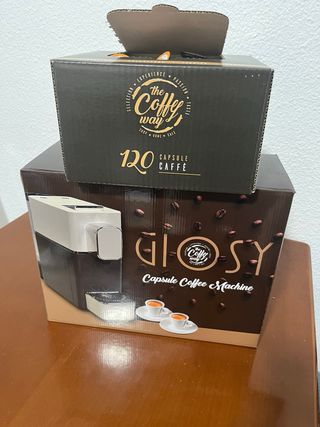Cafetera Italiana Cápsulas Negra