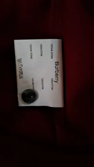 Polo Burberry Granate Talla XL