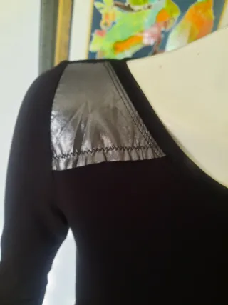 Top fiesta pedrería negro