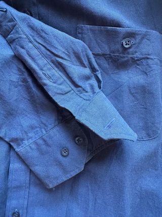 Camisa azul marino Dustin talla grande