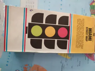 Mapa Miami-Palm Beach años 90 Vintage ideal decora