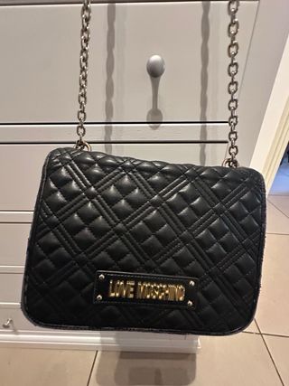 Borsa Love Moschino trapuntata nera