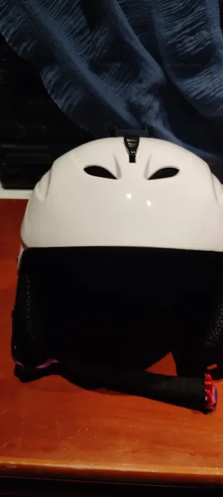 Dos Cascos de esquí rosa talla M y blanco talla L