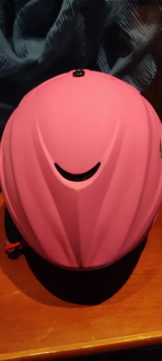 Dos Cascos de esquí rosa talla M y blanco talla L