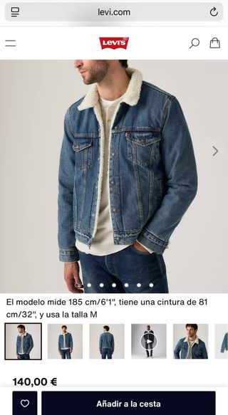 Chaqueta vaquera Levi's sherpa trucker type III