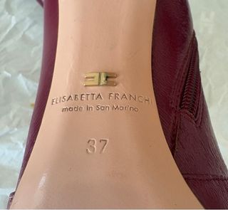 Botas altas Elisabetta Franchi burdeos