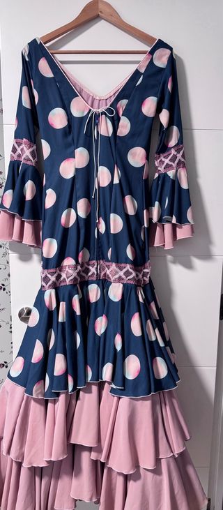 Traje de flamenca original lunares