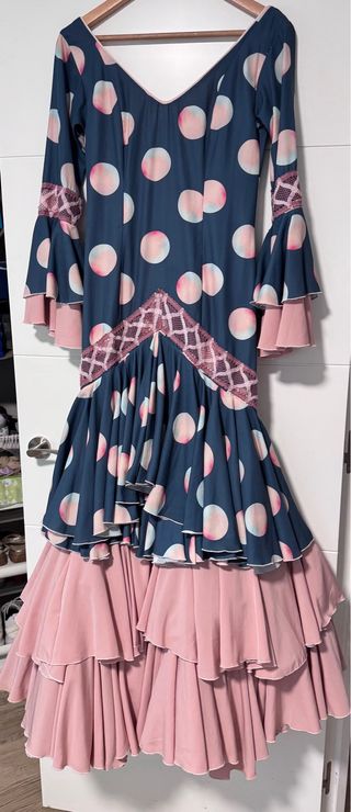Traje de flamenca original lunares