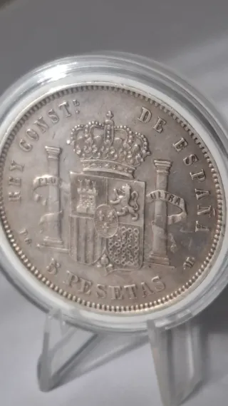 Moneda 5 Pesetas 1892 Alfonso XIII - Plata