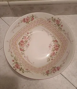 Insalatiera/portafrutta in ceramica floreale