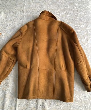 Montone Uomo Vera Pelle Marrone