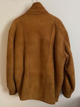 Montone Uomo Vera Pelle Marrone