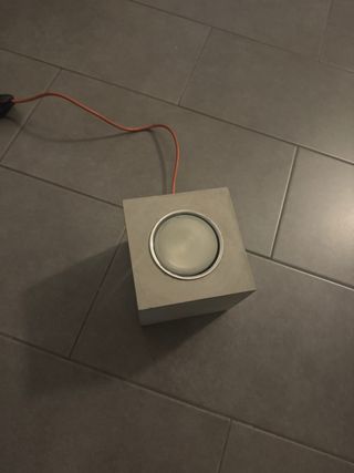 Lampada da terra design grigio by Davide Groppi