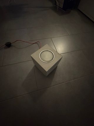 Lampada da terra design grigio by Davide Groppi