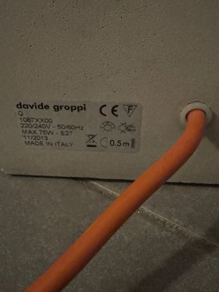 Lampada da terra design grigio by Davide Groppi