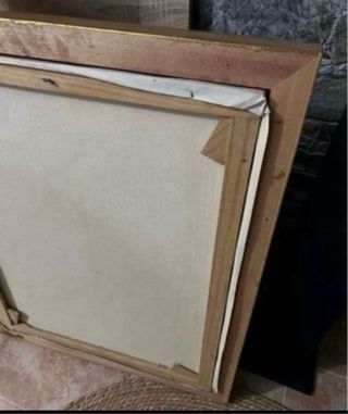 Antico quadro di fattoria con cavalli