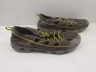 Zapatillas de playa T44.5 Hombre Marrón/Verde