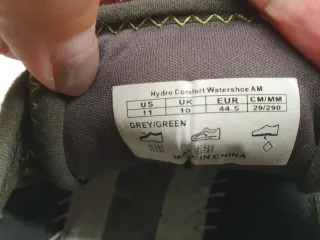 Zapatillas de playa T44.5 Hombre Marrón/Verde