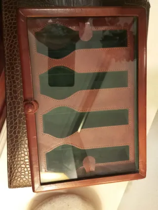 Caja antigua para guardar relojes marca Breton