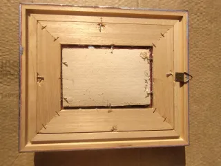 Quadro con cornice argento