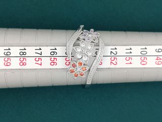 Anillo Plata 925 Flores, nuevo. Talla española 14.