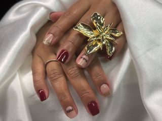 acrílico y pestañas