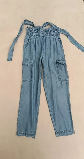 Pantalón vaquero fino niña T 9-10