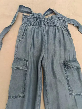 Pantalón vaquero fino niña T 9-10