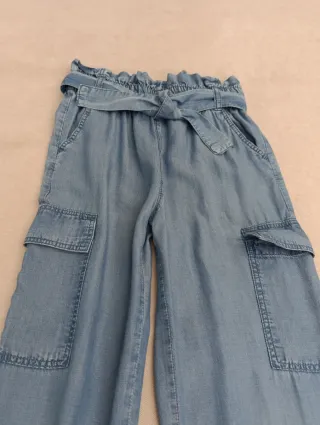 Pantalón vaquero fino niña T 9-10