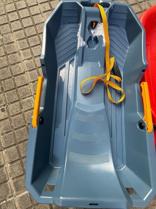 2 Trineo infantil rojo y azul