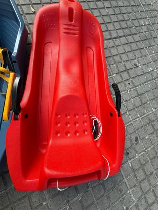 2 Trineo infantil rojo y azul